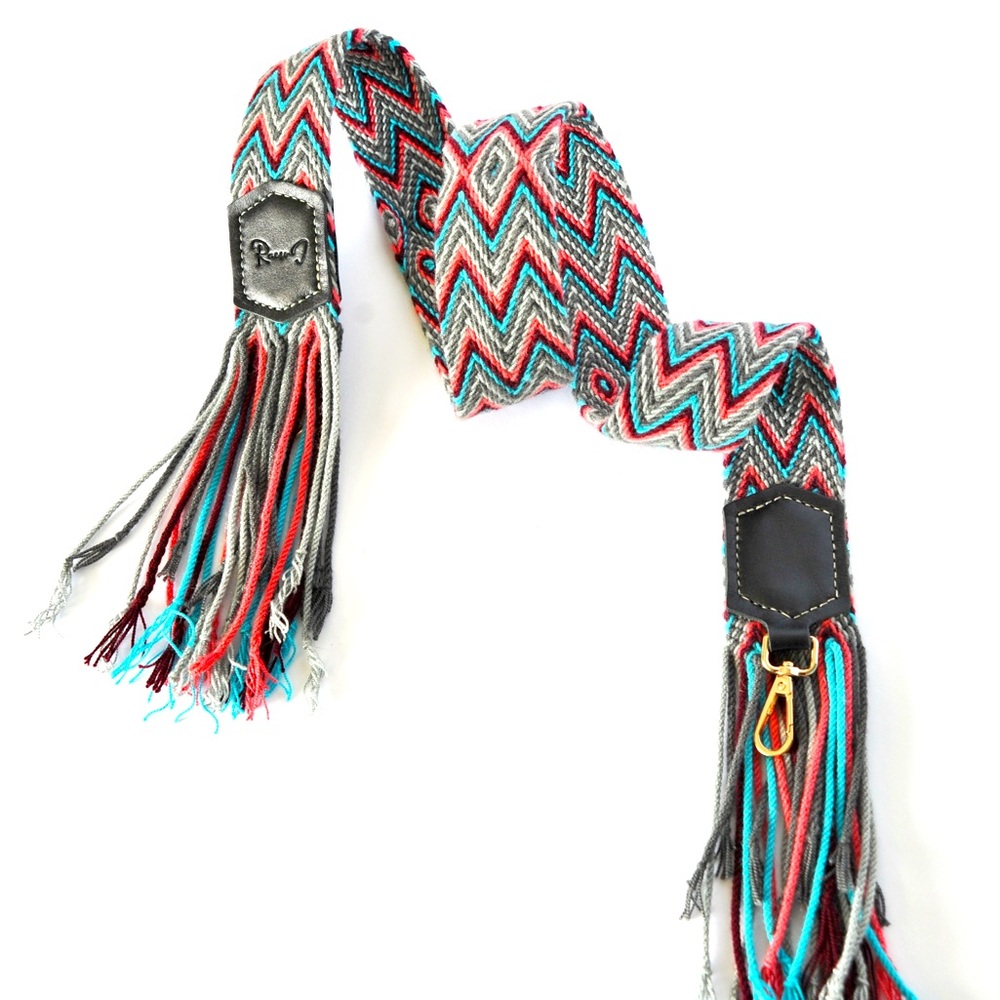 Racso J. WAYUU Novelty Bag Strap  GRAY/Multi (Multiple colors available)